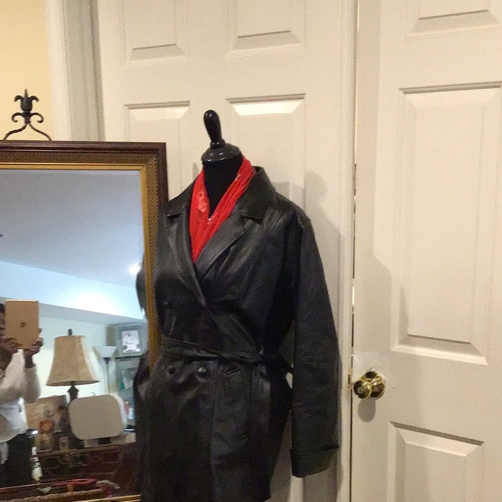 Leather 3/4 Coat